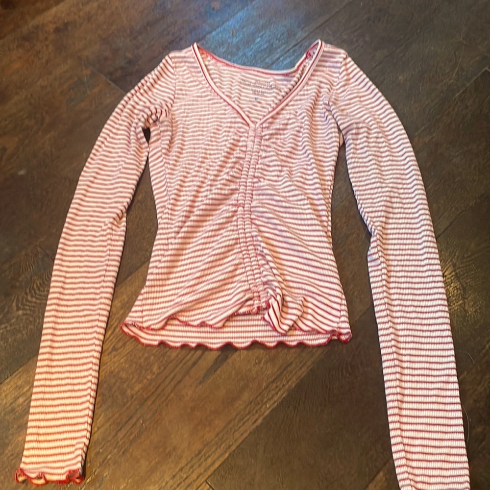 Hollister Striped Long Sleeve T-Shirt